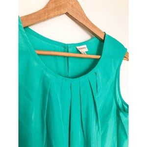 Merona Teal Sleevess Blouse